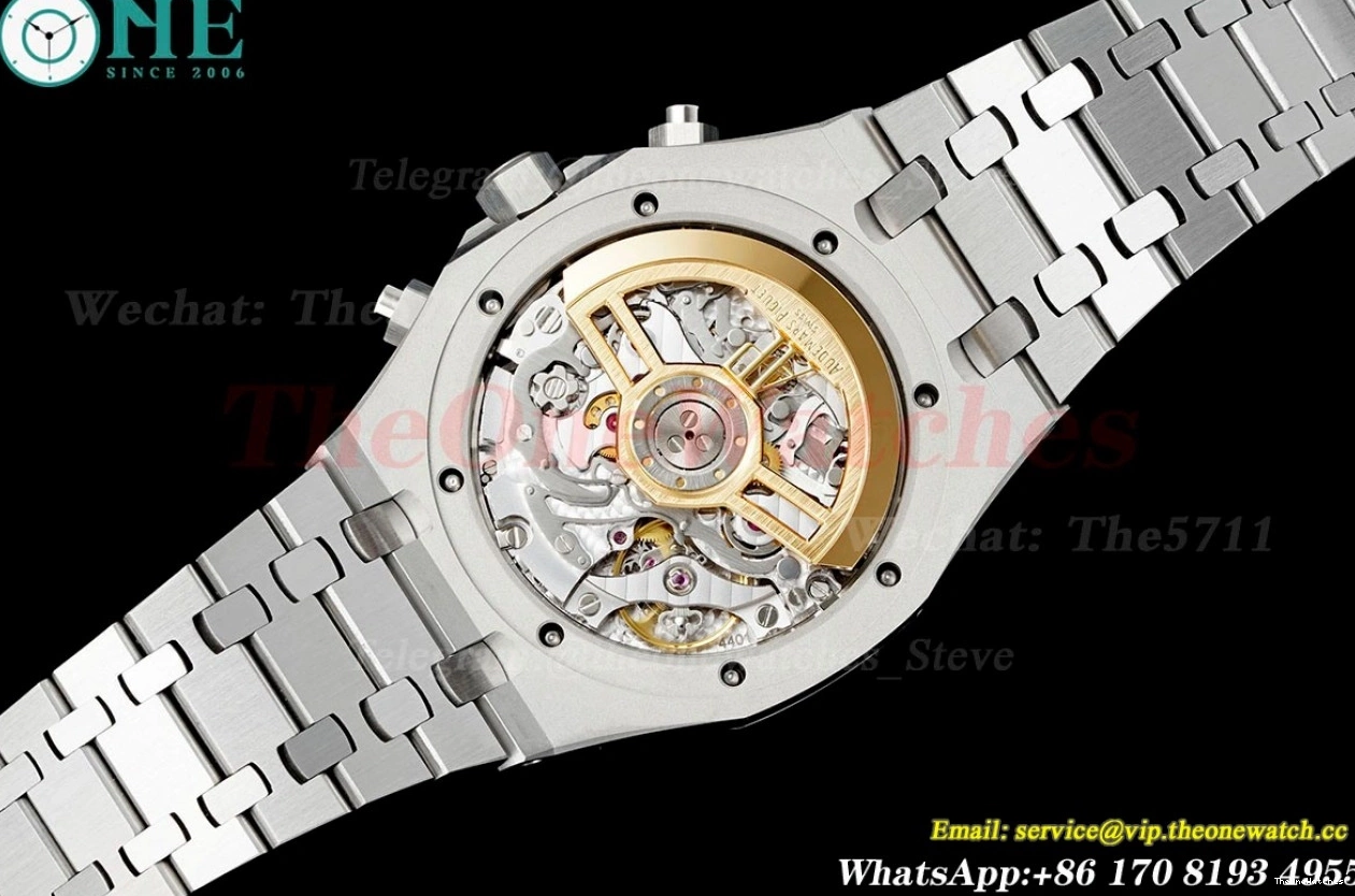 26240ST SH4401 SS Super Dial Clone 41mm Royal Green APS Oak Chrono SS 0501